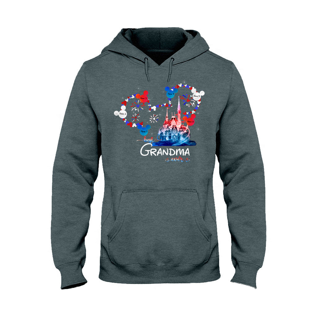Personalized Best Grandma Ever T-shirt & Hoodie for Independence Day Gift T-shirt & Hoodie GradoCreations