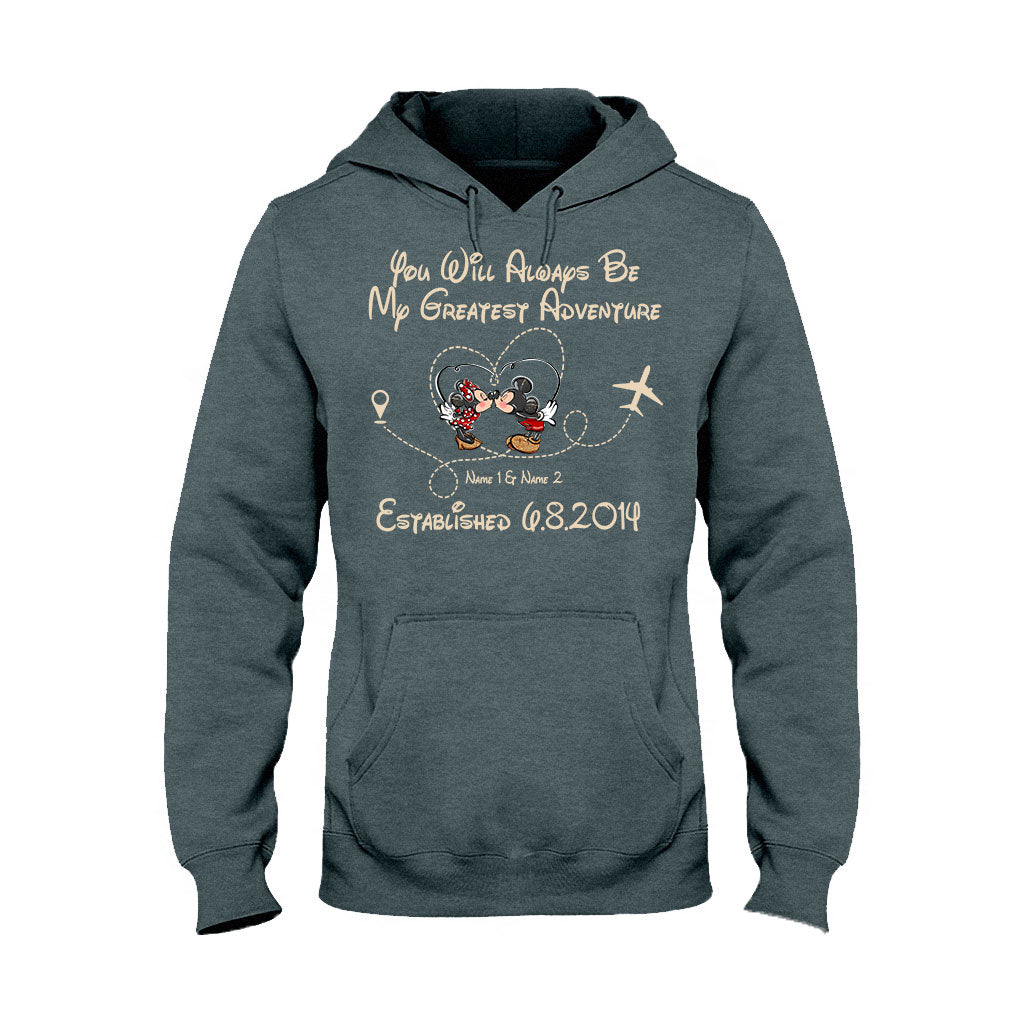 Personalized Couple Mouse T-shirt & Hoodie Gift for Valentine’s Day T-shirt & Hoodie GradoCreations
