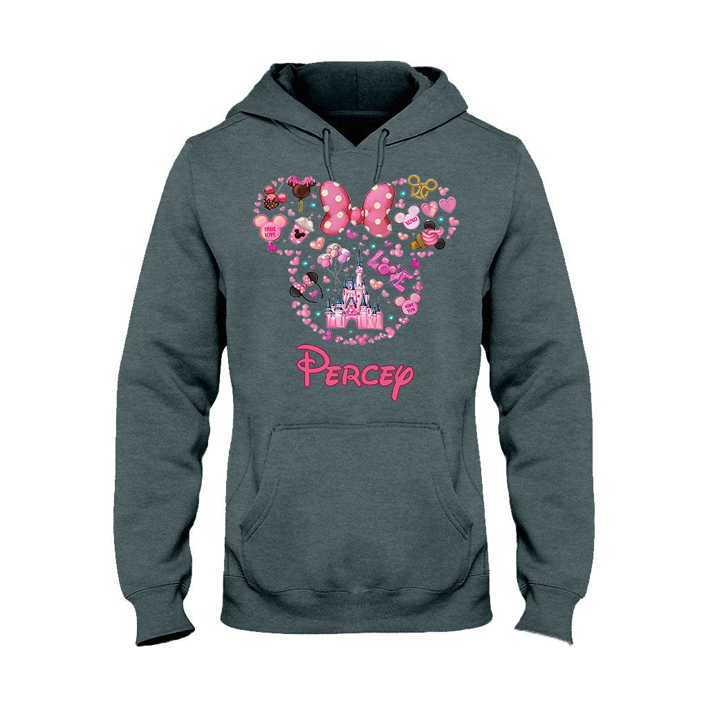 Personalized Christmas Mouse T-shirt & Hoodie Custom Name Gift T-shirt & Hoodie GradoCreations
