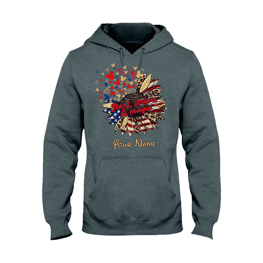 Personalized Independence Day T-Shirt & Hoodie with American Flag Design T-shirt & Hoodie GradoCreations