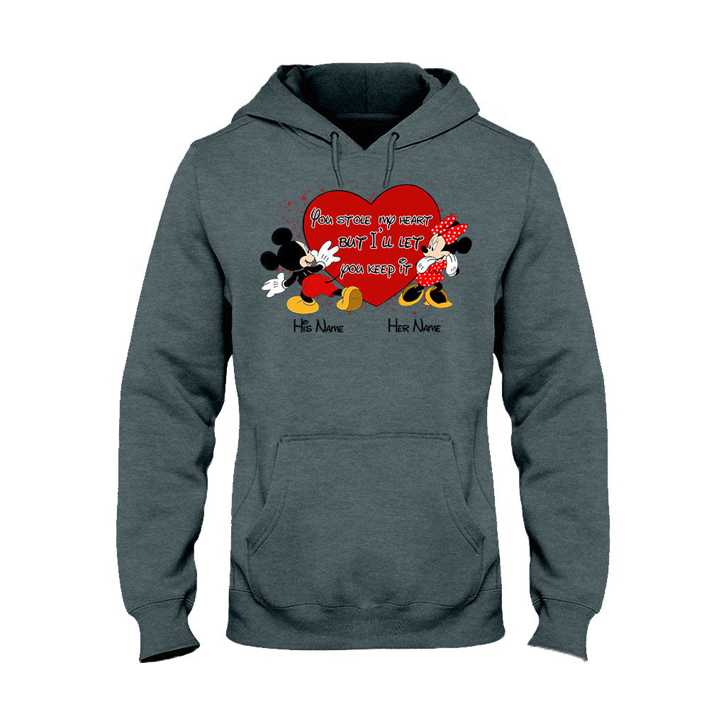 Personalized Couple Mouse T-shirt & Hoodie with Names Gift T-shirt & Hoodie GradoCreations