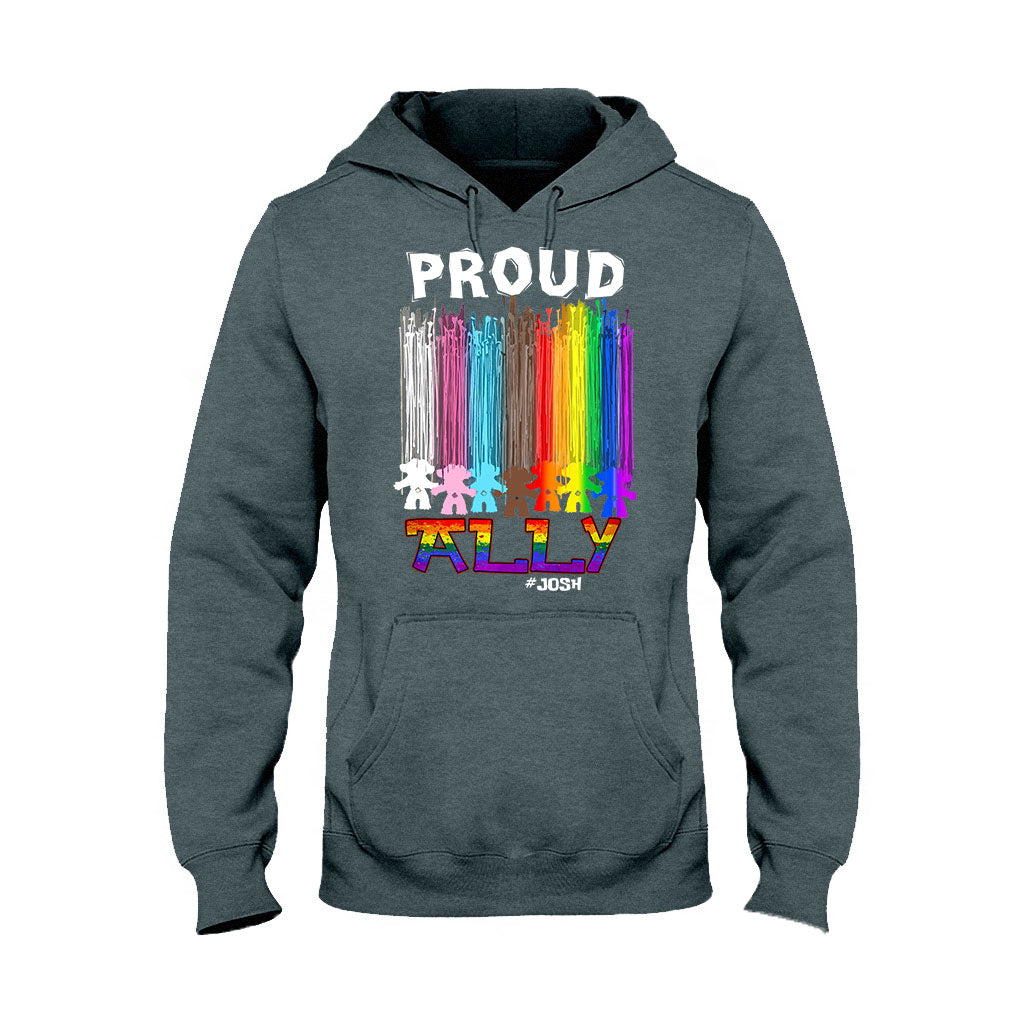 Personalized Proud Ally LGBT T-shirt & Hoodie for Everyone T-shirt & Hoodie GradoCreations
