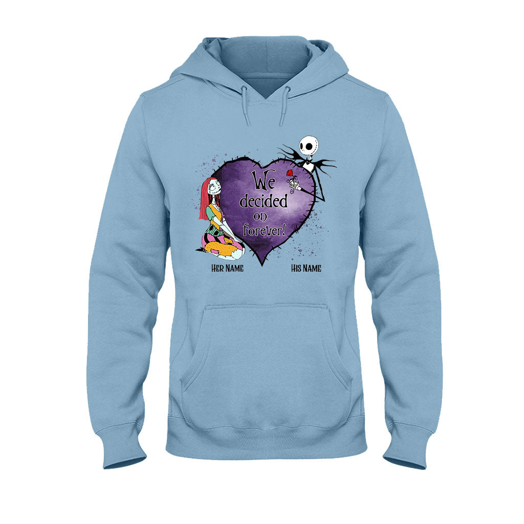Personalized Couple T-Shirt & Hoodie Custom Names Gift T-shirt & Hoodie GradoCreations