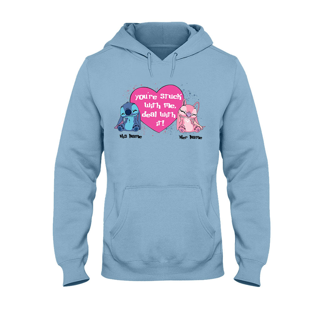 Personalized Couple T-shirt and Hoodie You're Stuck With Me Gift T-shirt & Hoodie GradoCreations