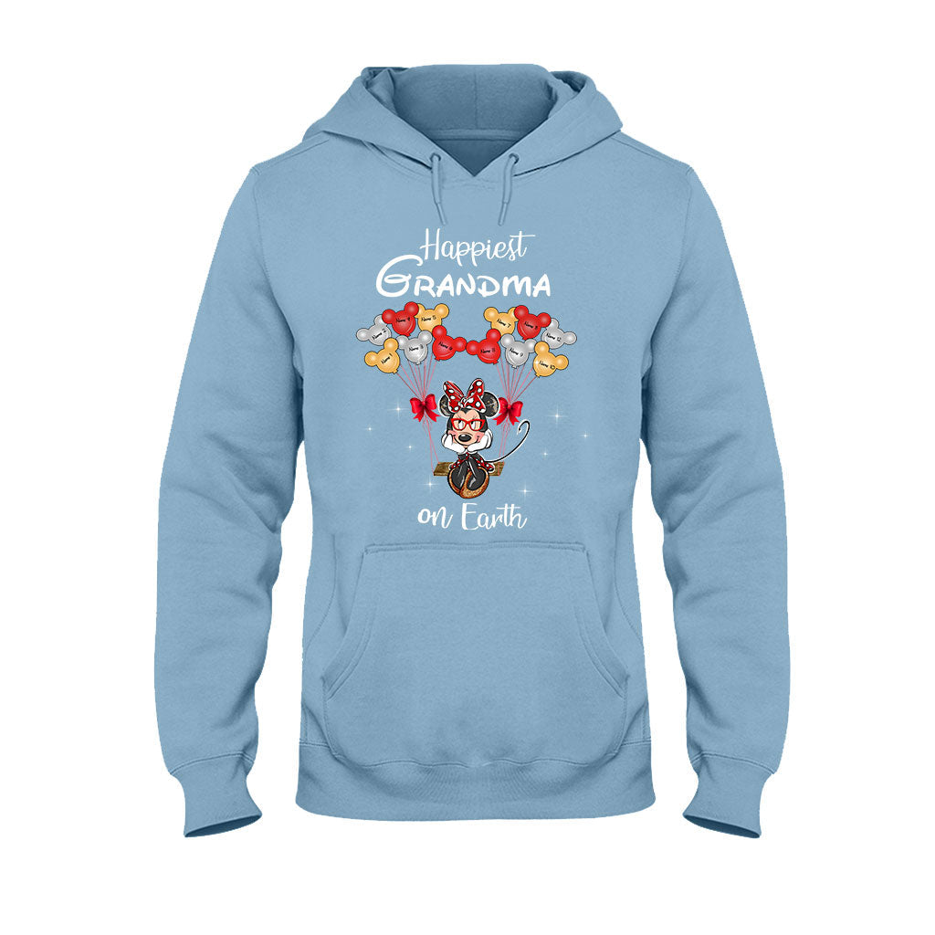 Personalized Grandma T-Shirt & Hoodie with Happiest Grandma Design T-shirt & Hoodie GradoCreations