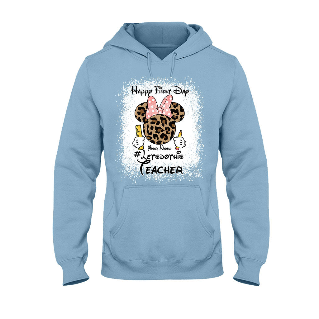 Personalized Teacher T-shirt & Hoodie Happy First Day Gift T-shirt & Hoodie GradoCreations
