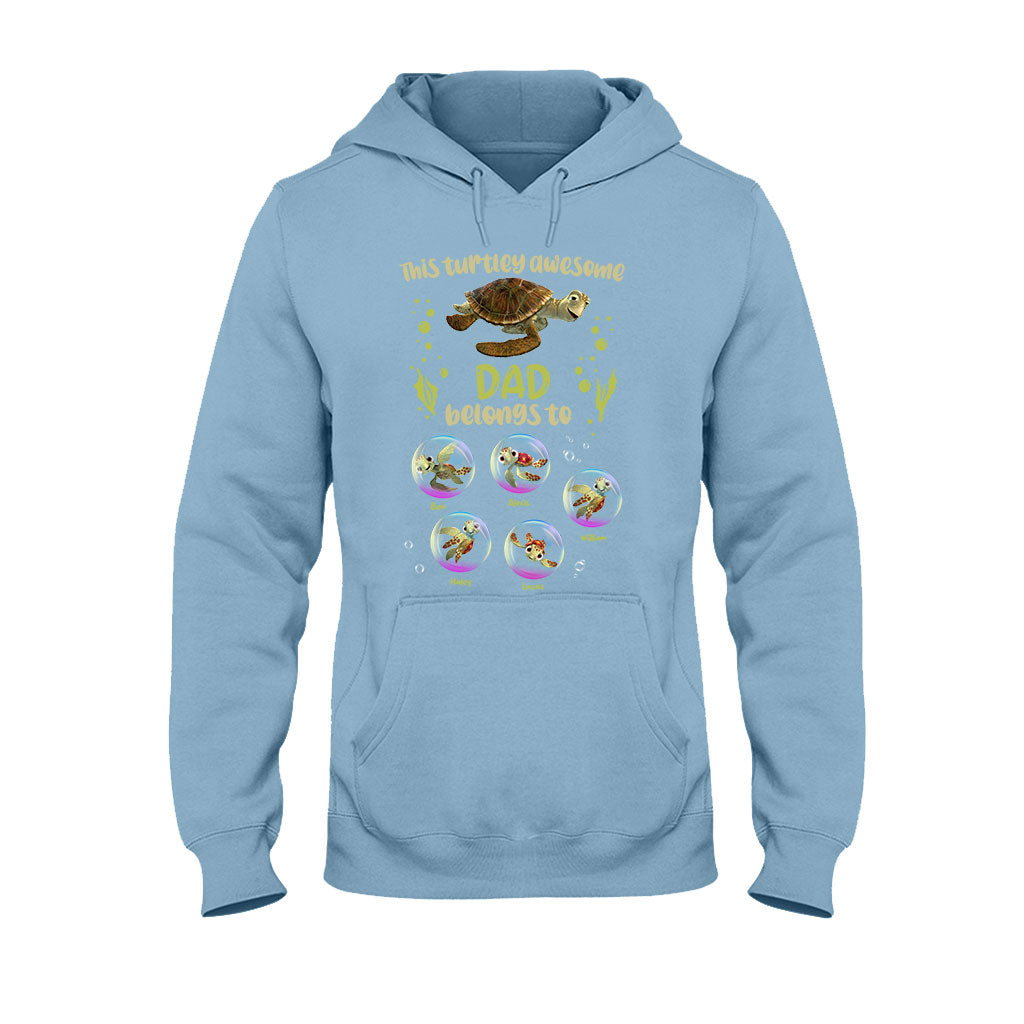 Personalized Turtley Awesome Dad T-shirt & Hoodie Gift T-shirt & Hoodie GradoCreations