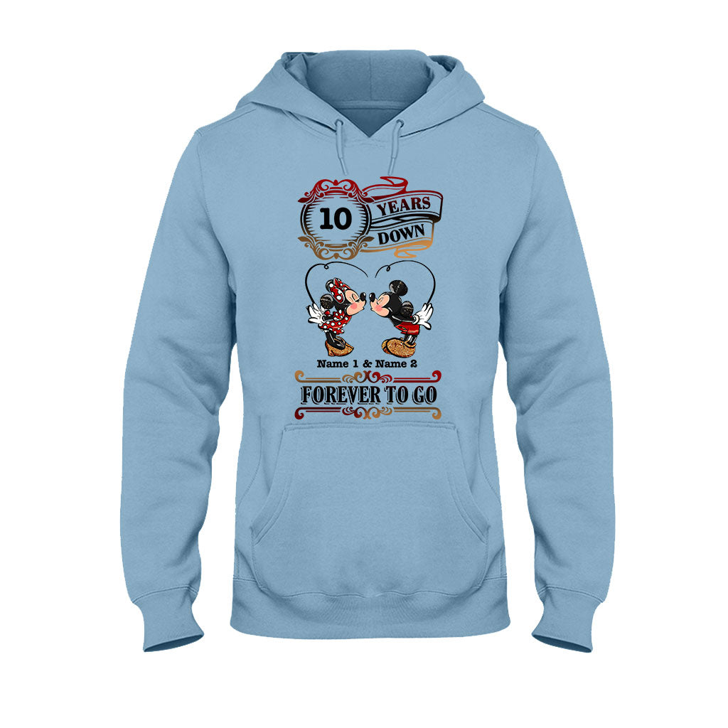 Personalized Couple T-shirt and Hoodie Custom Names Forever to Go Gift T-shirt & Hoodie GradoCreations