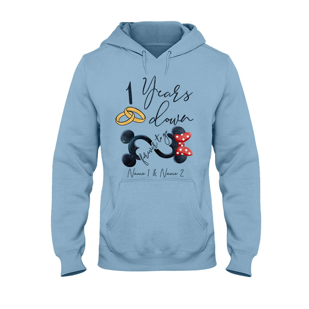Personalized Couple Mouse T-shirt & Hoodie Custom Names Gift T-shirt & Hoodie GradoCreations
