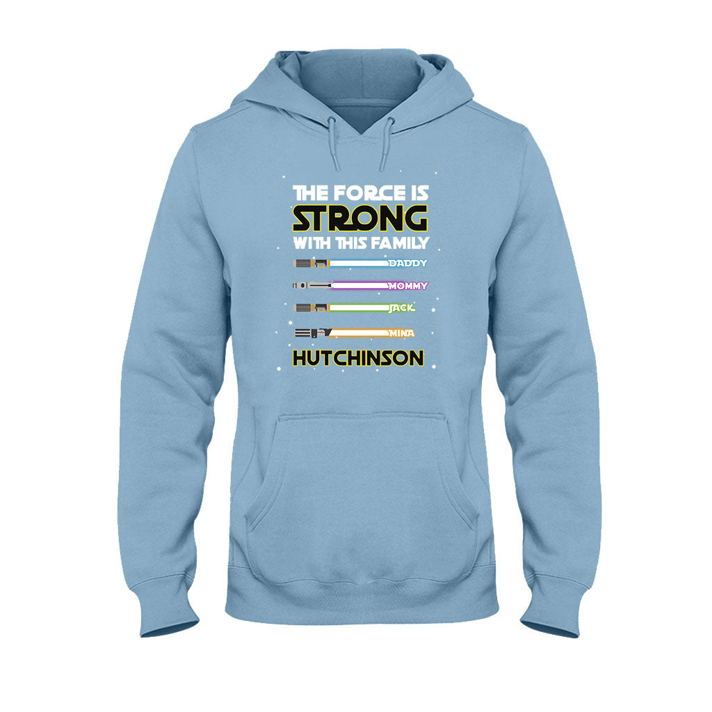 Personalized Family T-Shirt Custom Name The Force Is Strong Gift T-shirt & Hoodie GradoCreations