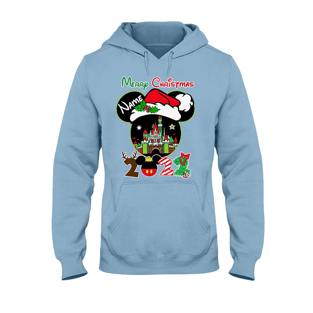 Personalized Christmas Mouse T-shirt & Hoodie Custom Name Gift T-shirt & Hoodie GradoCreations