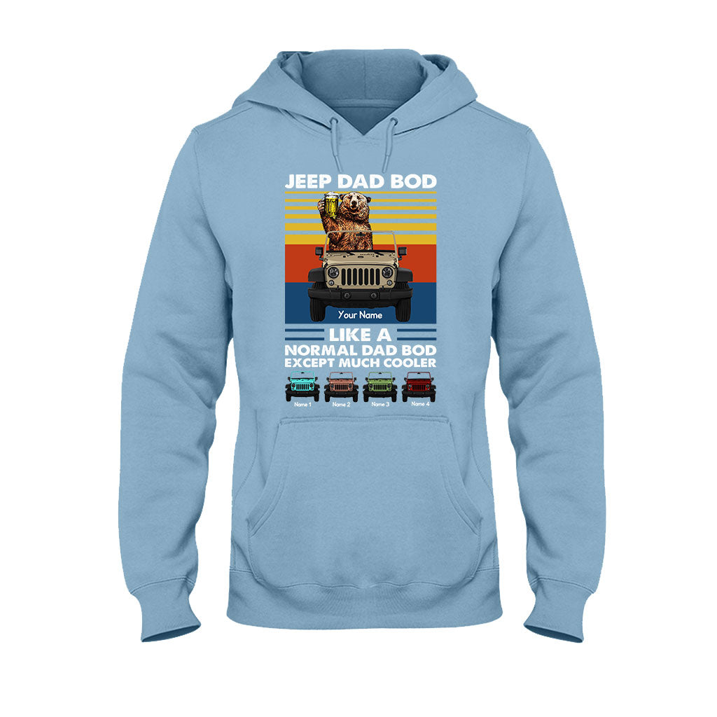 Personalized Jeep Dad Bod T-shirt & Hoodie Custom Name Gift T-shirt & Hoodie GradoCreations
