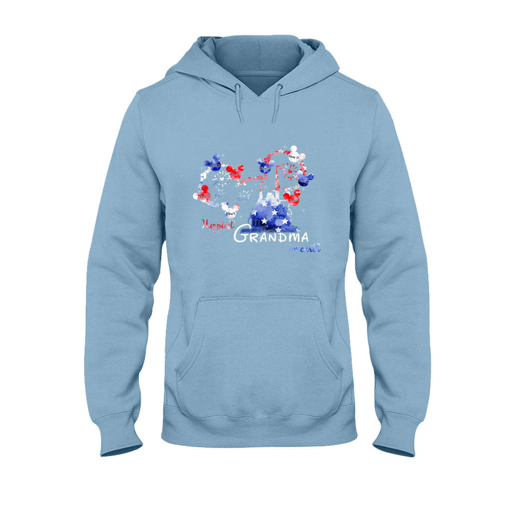 Personalized Happiest Grandma Independence Day T-shirt & Hoodie Gift T-shirt & Hoodie GradoCreations
