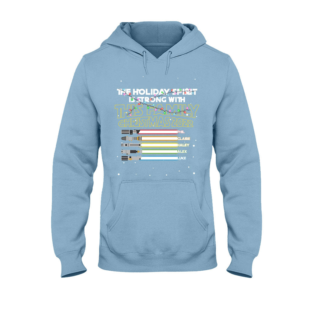 Personalized Christmas Family T-Shirt with Holiday Spirit Design T-shirt & Hoodie GradoCreations
