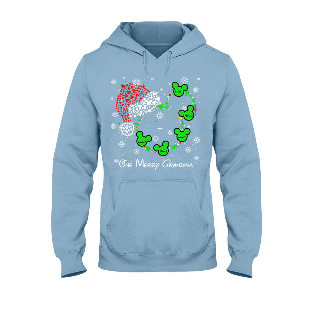 Personalized Christmas T-Shirt & Hoodie for Grandma | Custom Names T-shirt & Hoodie GradoCreations