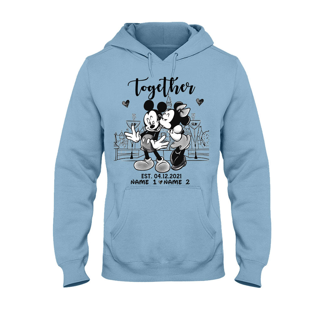 Personalized Couple Mouse T-shirt & Hoodie Gift for Anniversary T-shirt & Hoodie GradoCreations