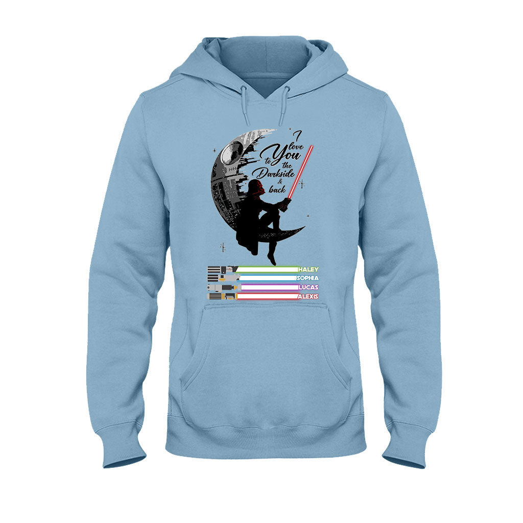 Personalized Father's Day T-shirt & Hoodie I Love You to the Darkside Gift T-shirt & Hoodie GradoCreations