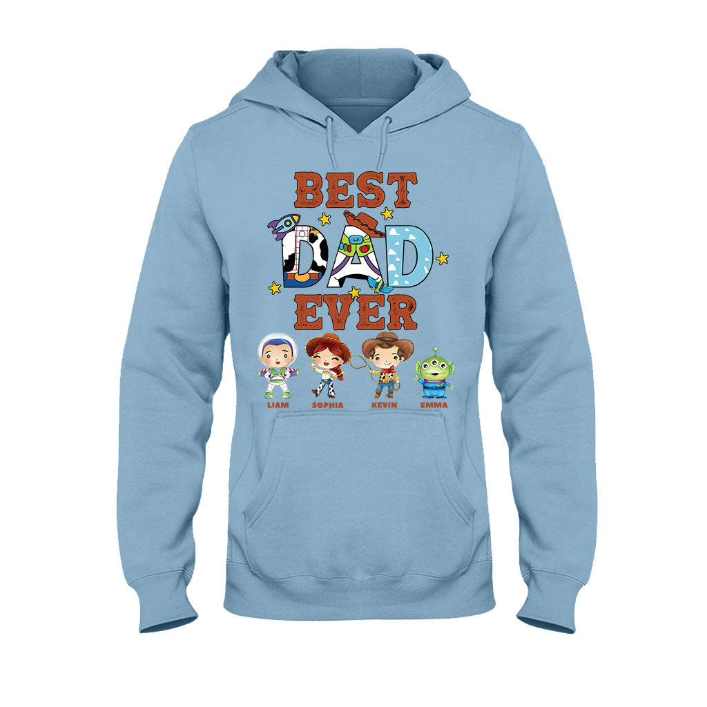 Personalized Best Dad Ever T-shirt and Hoodie Gift for Father's Day T-shirt & Hoodie GradoCreations