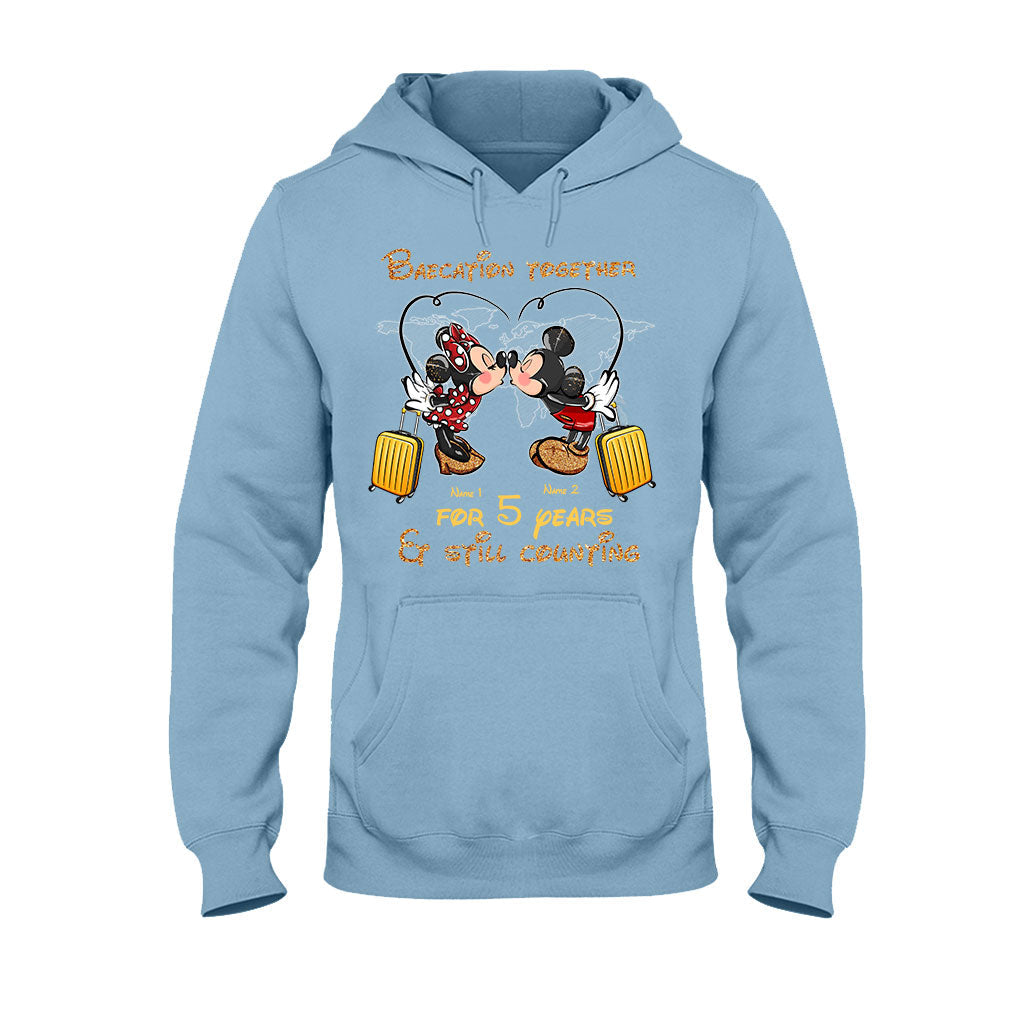 Personalized Couple Travel T-shirt & Hoodie Custom Name Gift T-shirt & Hoodie GradoCreations