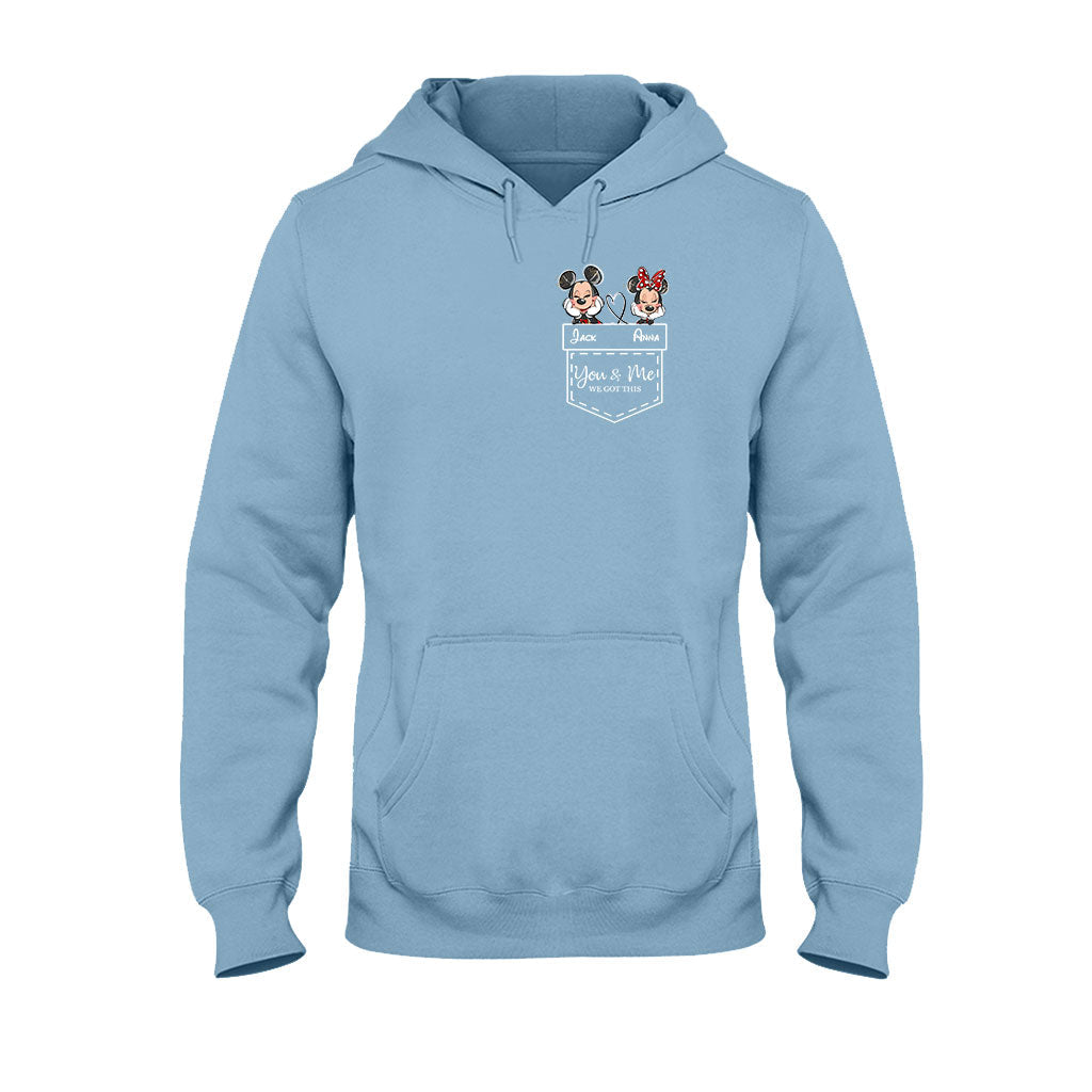 Personalized Mickey & Minnie T-shirt Hoodie Custom Couple Gift T-shirt & Hoodie GradoCreations