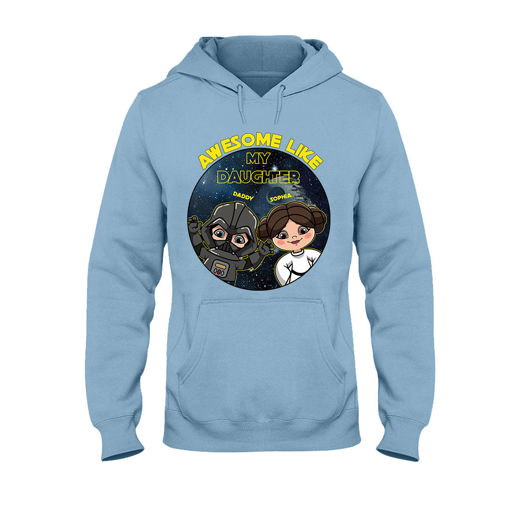 Personalized Awesome Like My Daughter T-shirt Hoodie Gift for Dad T-shirt & Hoodie GradoCreations
