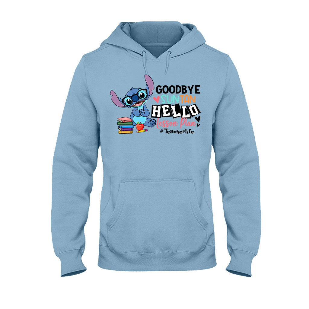 Personalized Teacher T-shirt & Hoodie Goodbye Suntan Lesson Plan Gift T-shirt & Hoodie GradoCreations