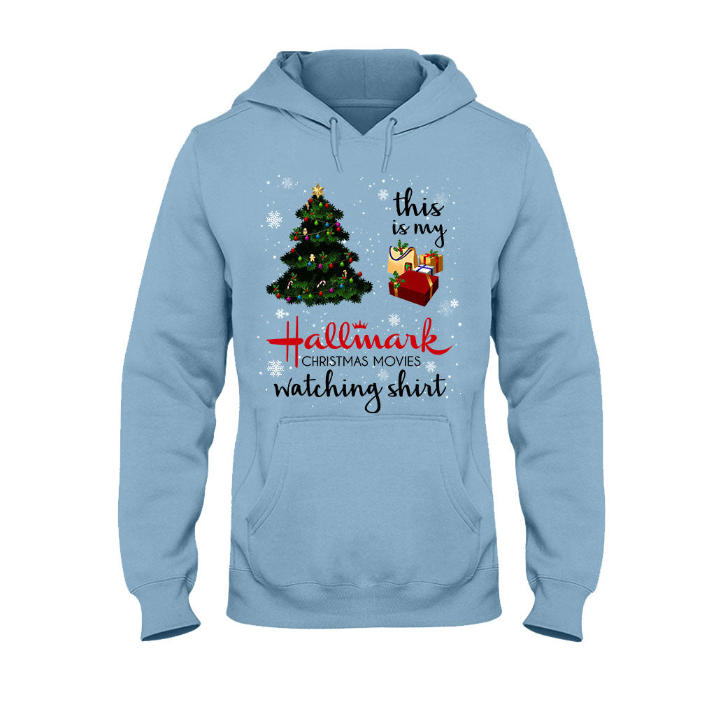 Personalized Hallmark Christmas Movies Watching T-shirt & Hoodie T-shirt & Hoodie GradoCreations