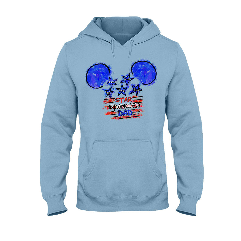 Personalized Star Spangled Dad T-Shirt & Hoodie Gift for Father's Day T-shirt & Hoodie GradoCreations