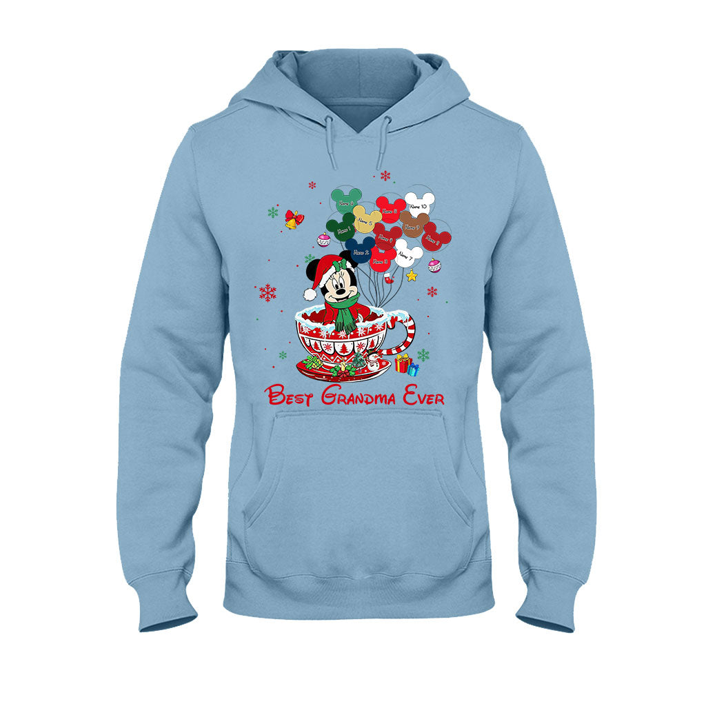 Personalized Christmas T-shirt & Hoodie for Grandma - Best Grandma Ever Gift T-shirt & Hoodie GradoCreations