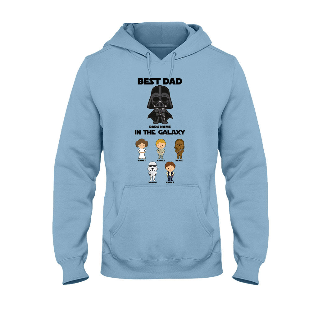 Personalized Best Dad In The Galaxy T-Shirt & Hoodie Gift for Father's Day T-shirt & Hoodie GradoCreations