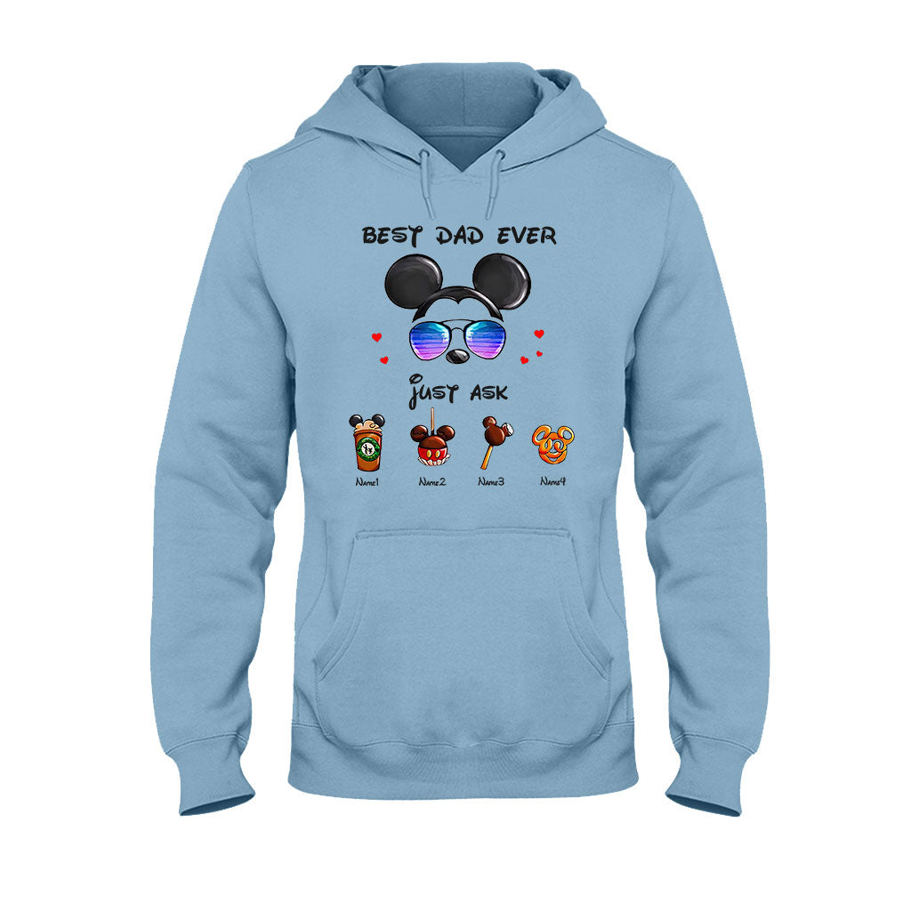Personalized Best Dad Ever Mouse T-shirt and Hoodie Gift for Father's Day T-shirt & Hoodie GradoCreations