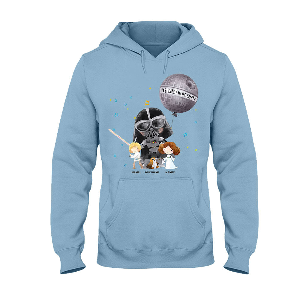 Personalized Best Dad in the Galaxy T-Shirt & Hoodie for Father's Day T-shirt & Hoodie GradoCreations