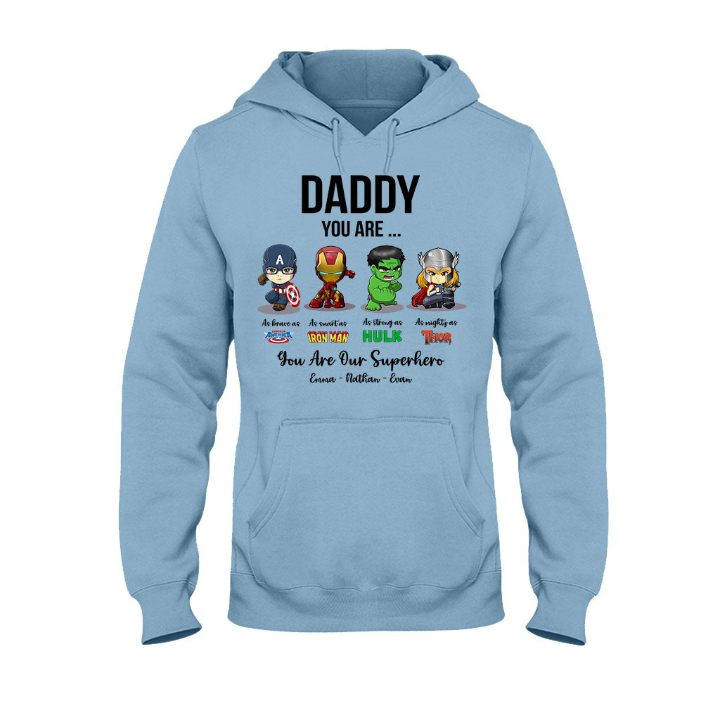 Personalized Father's Day T-shirt Hoodie Superhero Gift T-shirt & Hoodie GradoCreations