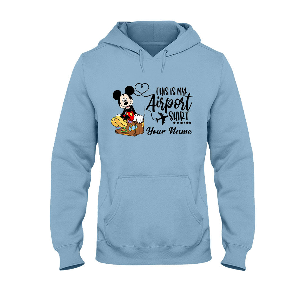 Personalized Airport Shirt Custom Name T-shirt & Hoodie for Travelers T-shirt & Hoodie GradoCreations