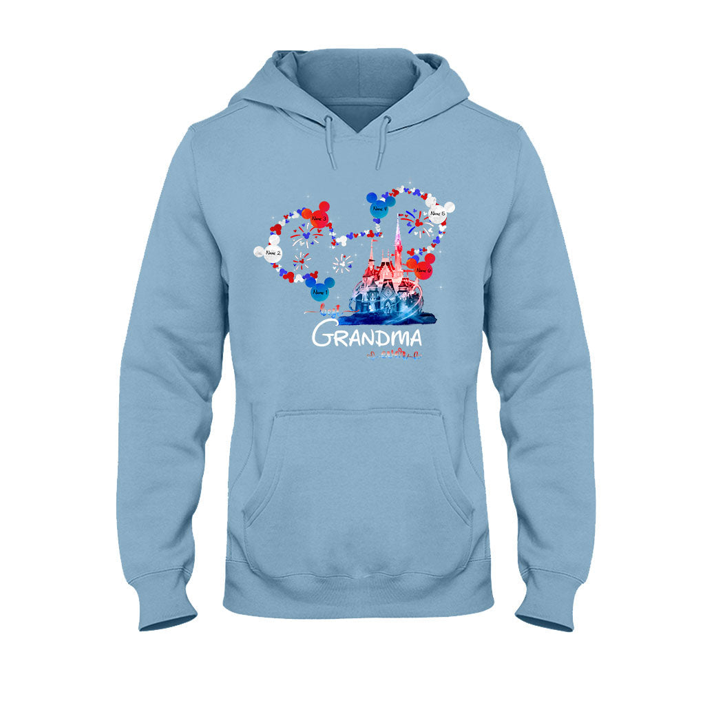 Personalized Best Grandma Ever T-shirt & Hoodie for Independence Day Gift T-shirt & Hoodie GradoCreations