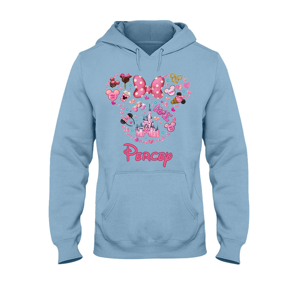 Personalized Christmas Mouse T-shirt & Hoodie Custom Name Gift T-shirt & Hoodie GradoCreations
