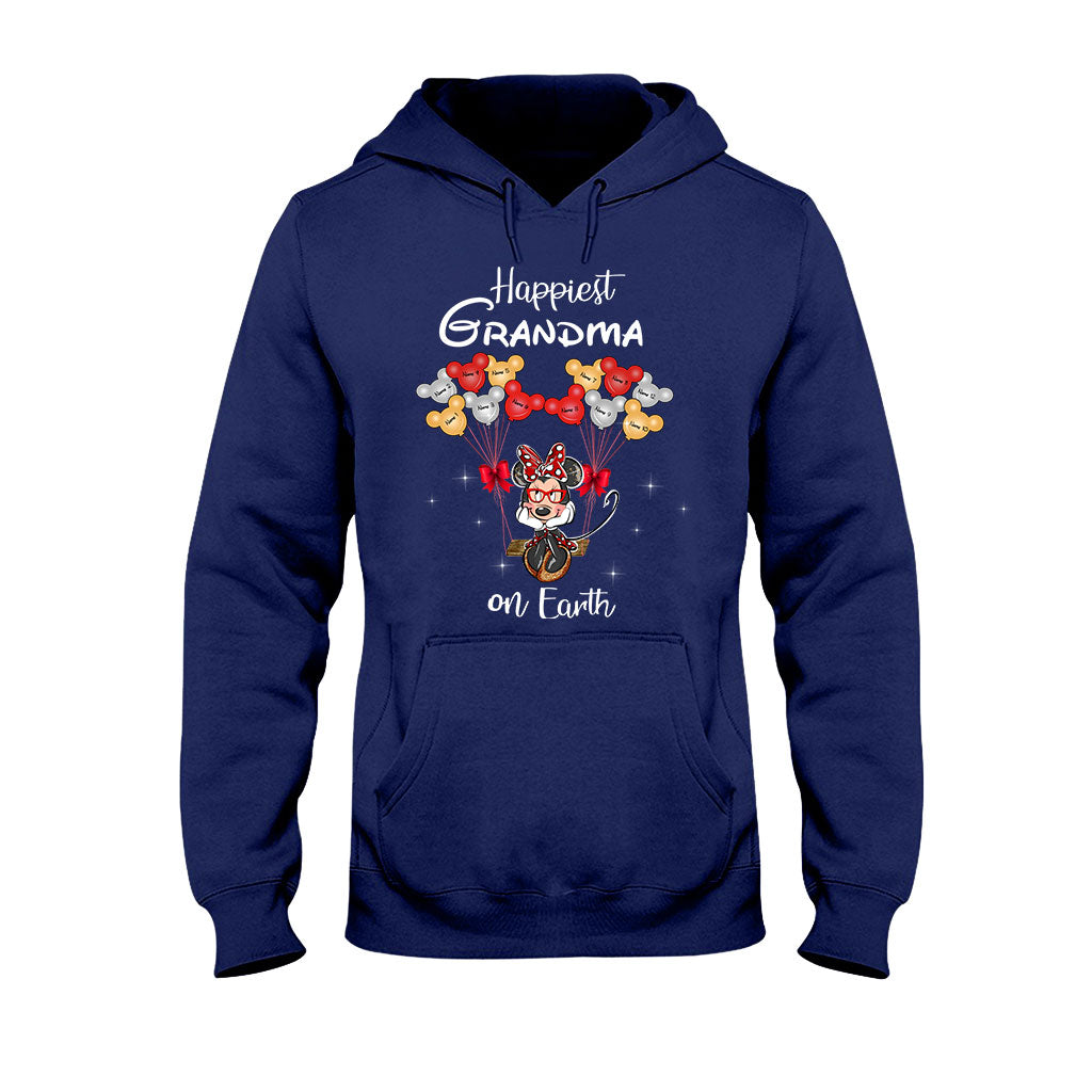Personalized Grandma T-Shirt & Hoodie with Happiest Grandma Design T-shirt & Hoodie GradoCreations