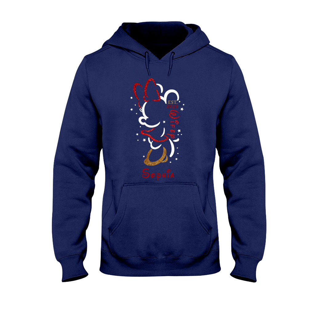 Personalized Couple T-Shirt and Hoodie Set with Names for Anniversary Gift T-shirt & Hoodie GradoCreations