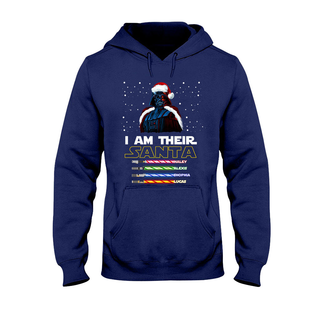 Personalized Christmas T-Shirt & Hoodie Gift for Dad - I Am Their Santa T-shirt & Hoodie GradoCreations