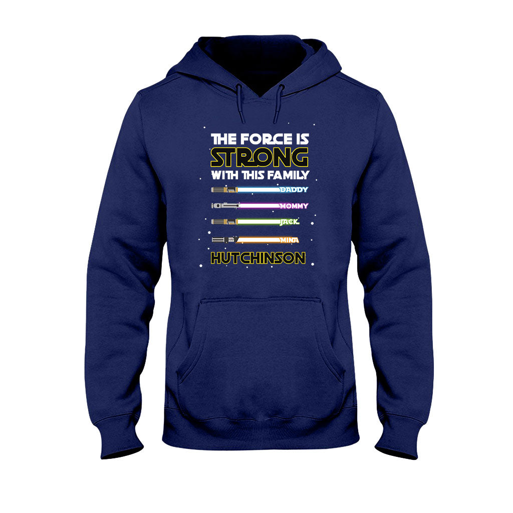 Personalized Family T-Shirt Custom Name The Force Is Strong Gift T-shirt & Hoodie GradoCreations