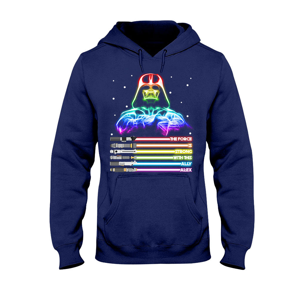 Personalized LGBT Support T-Shirt & Hoodie with Custom Name T-shirt & Hoodie GradoCreations