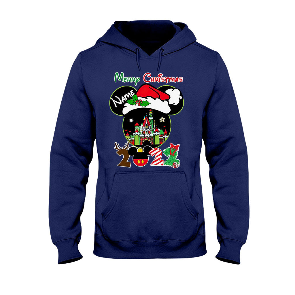 Personalized Christmas Mouse T-shirt & Hoodie Custom Name Gift T-shirt & Hoodie GradoCreations