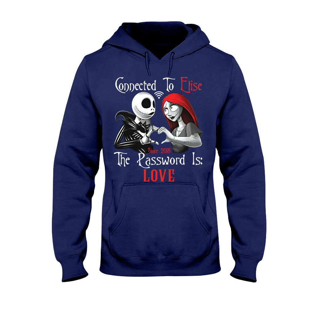Personalized Couple T-Shirt & Hoodie with Custom Name Gift T-shirt & Hoodie GradoCreations