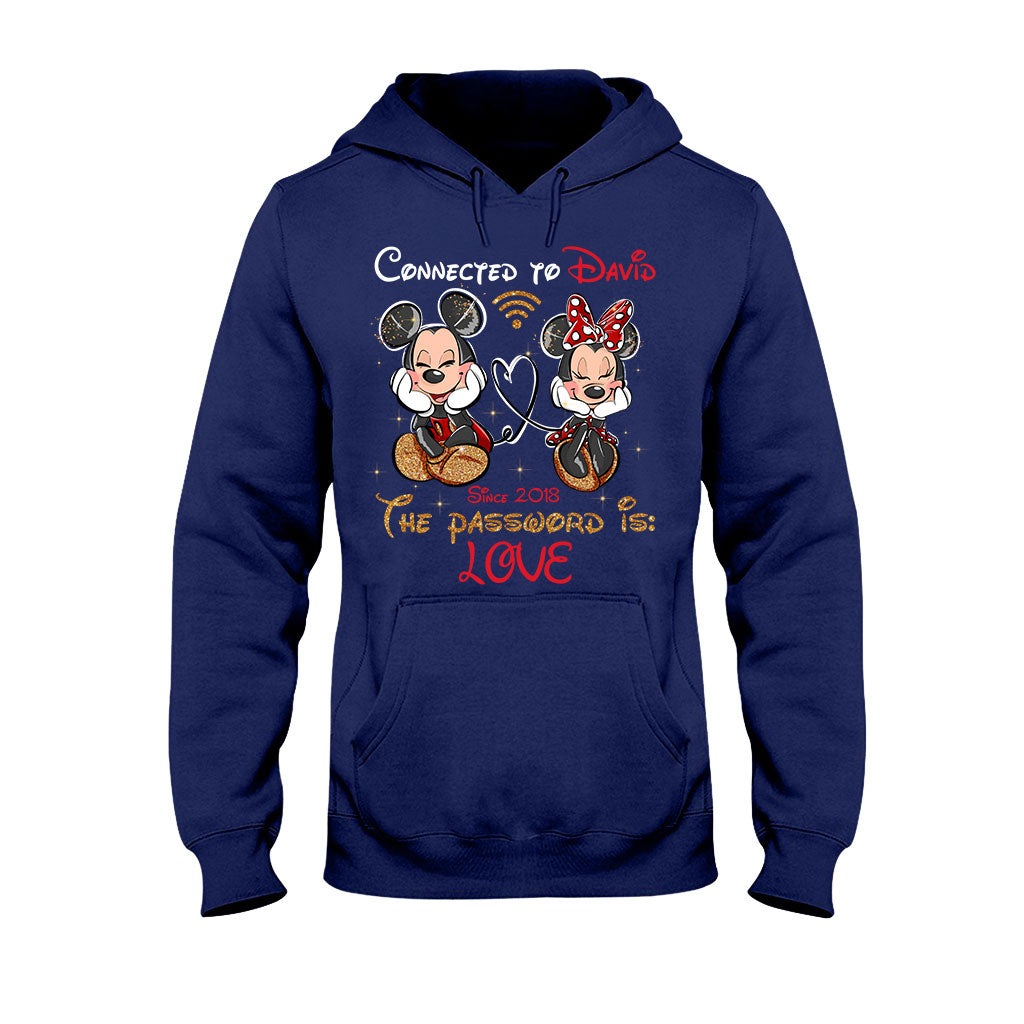 Personalized Couple T-shirt and Hoodie with Custom Names & Year T-shirt & Hoodie GradoCreations