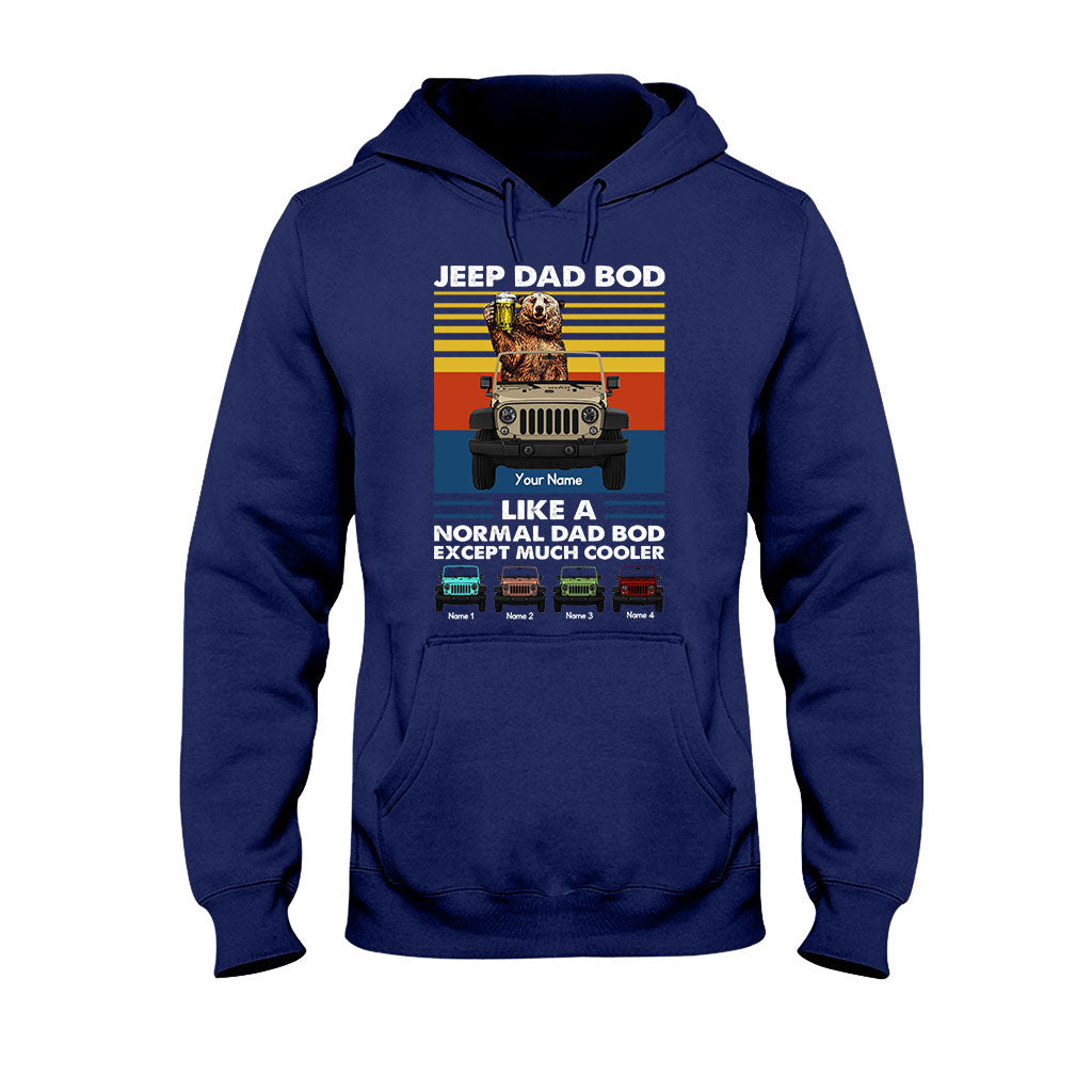 Personalized Jeep Dad Bod T-shirt & Hoodie Custom Name Gift T-shirt & Hoodie GradoCreations