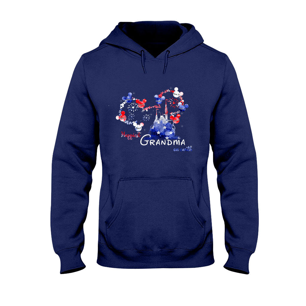 Personalized Happiest Grandma Independence Day T-shirt & Hoodie Gift T-shirt & Hoodie GradoCreations