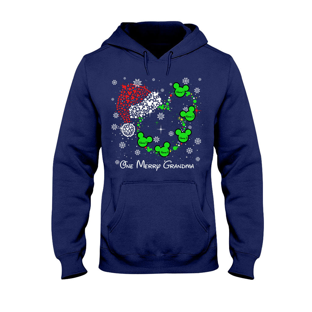 Personalized Christmas T-Shirt & Hoodie for Grandma | Custom Names T-shirt & Hoodie GradoCreations