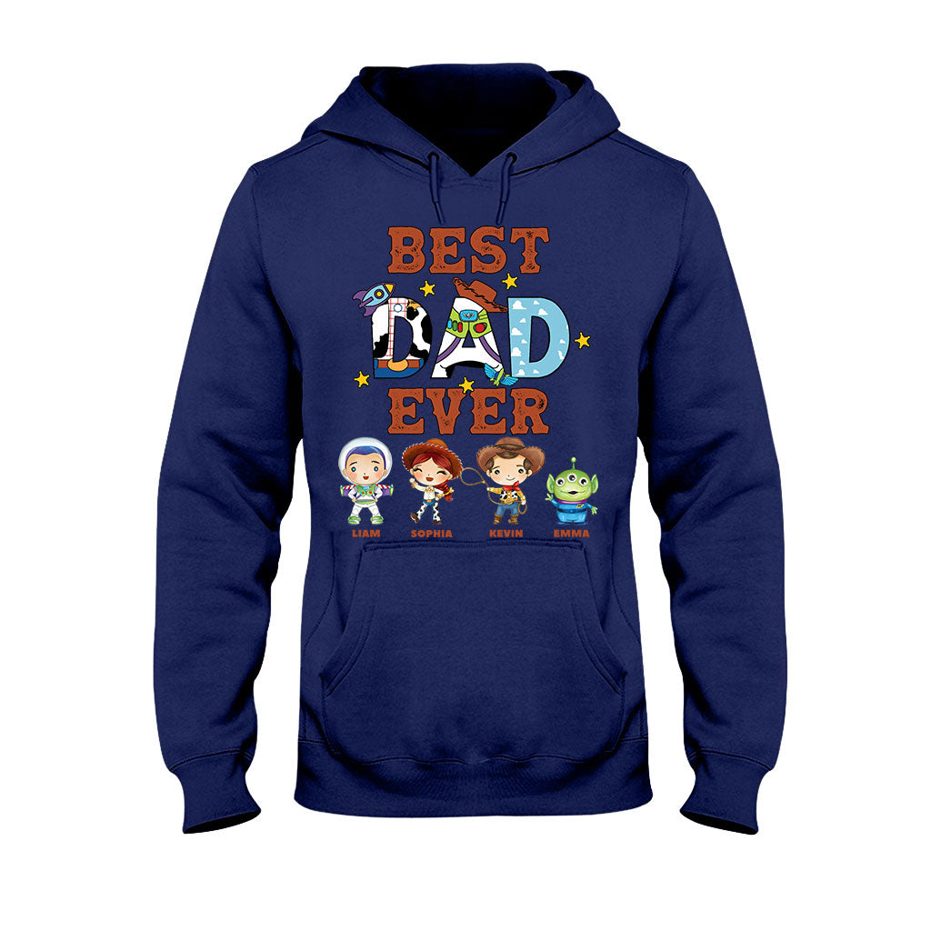 Personalized Best Dad Ever T-shirt and Hoodie Gift for Father's Day T-shirt & Hoodie GradoCreations