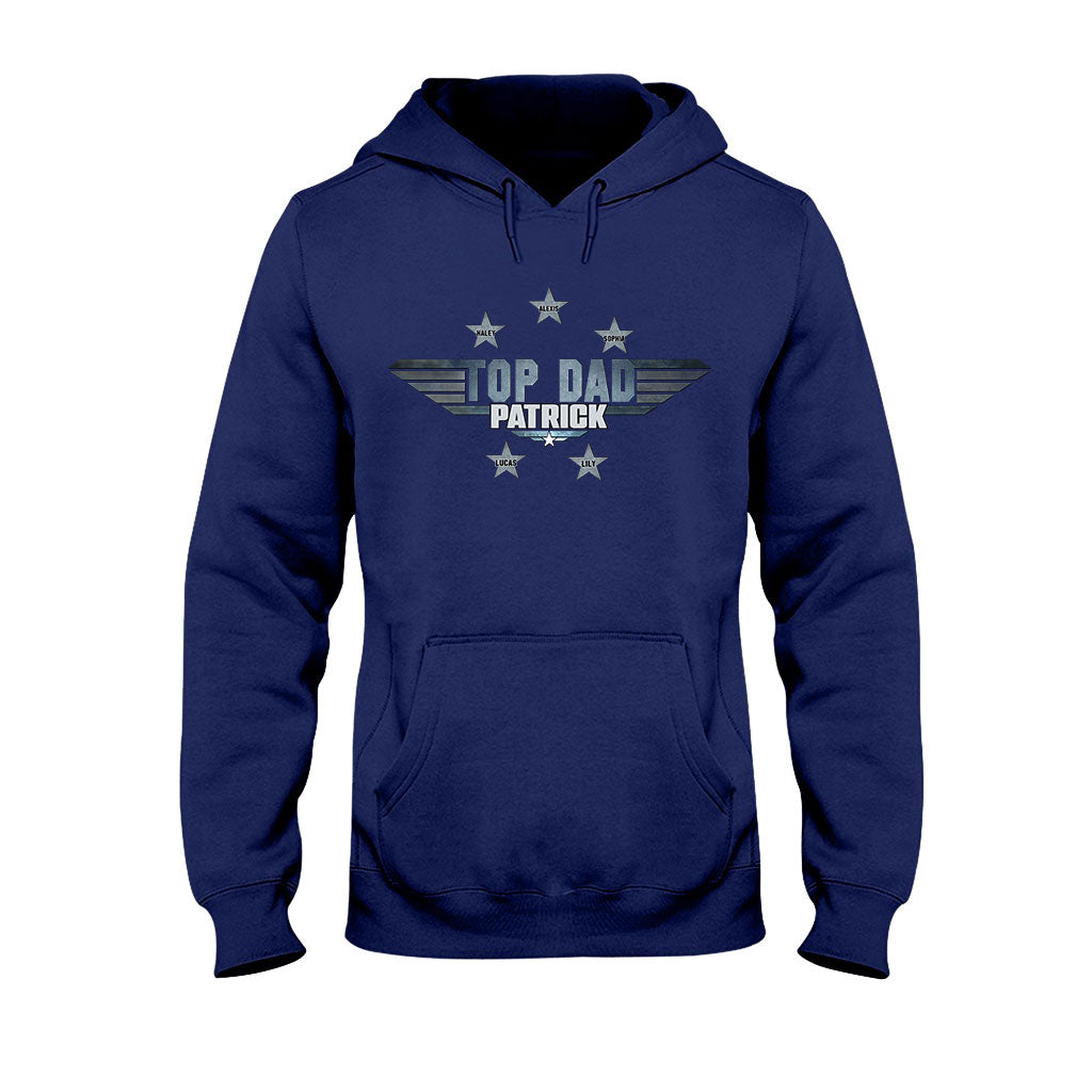 Personalized Top Dad T-shirt & Hoodie Gift with Custom Name T-shirt & Hoodie GradoCreations