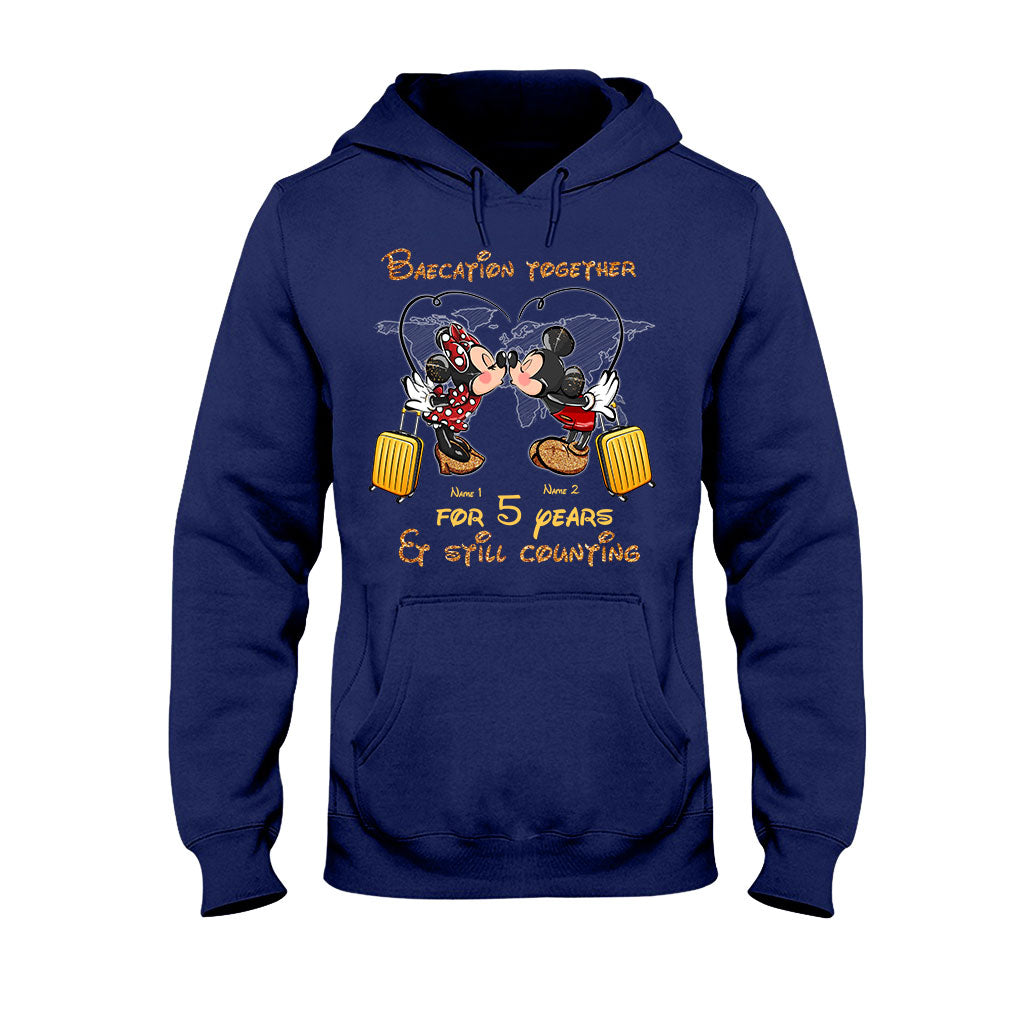 Personalized Couple Travel T-shirt & Hoodie Custom Name Gift T-shirt & Hoodie GradoCreations